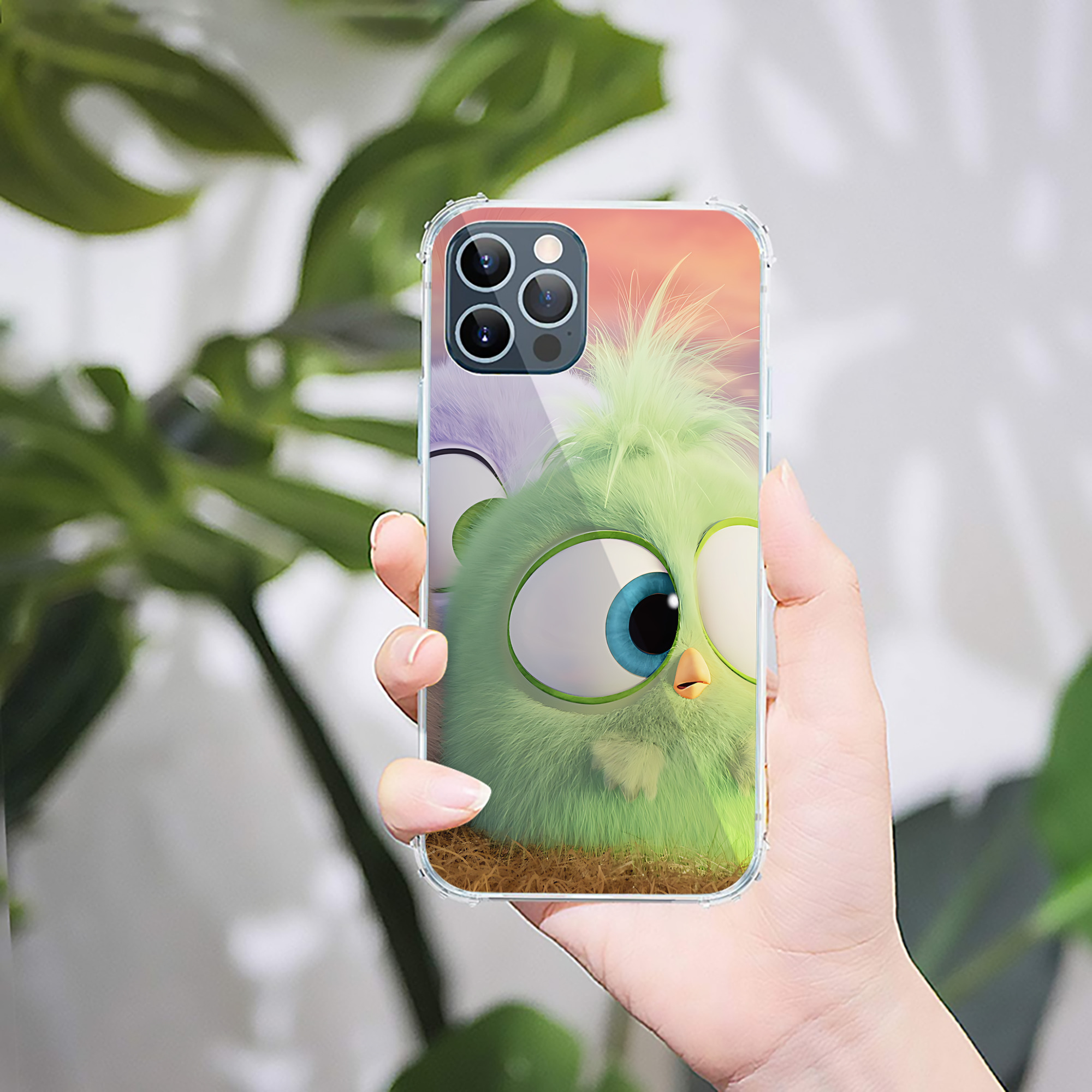 （画像用） Angry Birds アングリーバード 【iPhone 12シリーズ対応】透明スマホケース（クリアソフトケース）